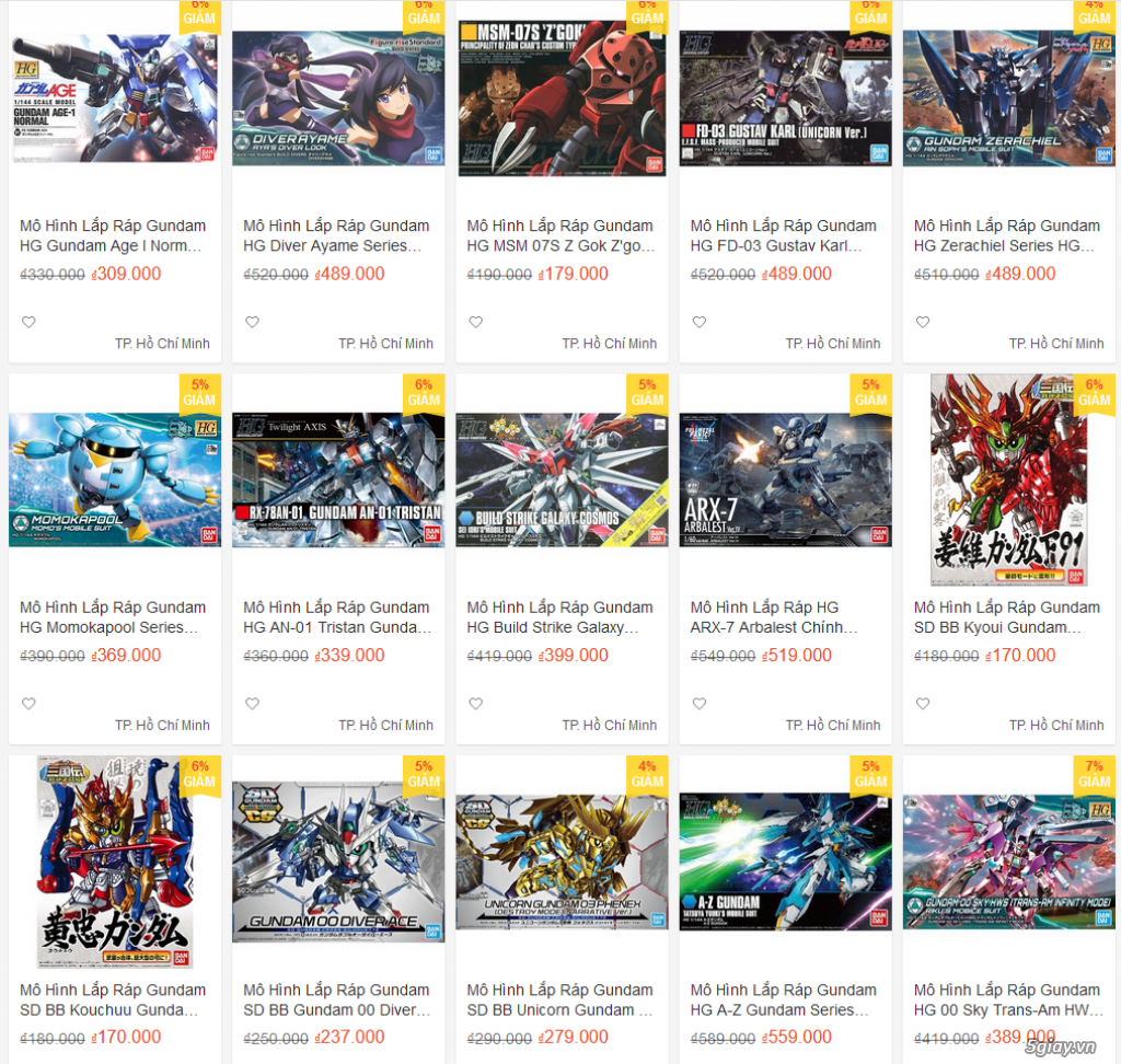 SALE SIÊU TO SIÊU RẺ THÁNG 09-10 TẠI AZGUNDAM - 5