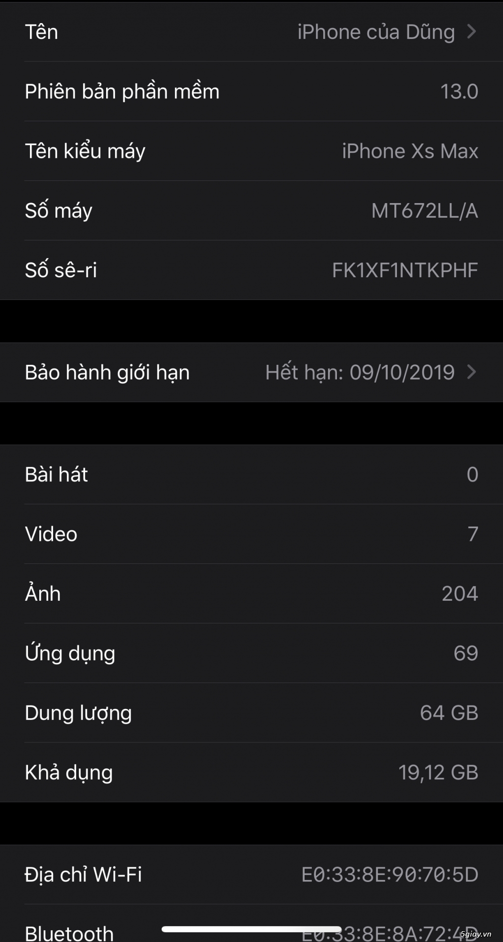 Iphone xs max 64gb likenew fullbox - 1