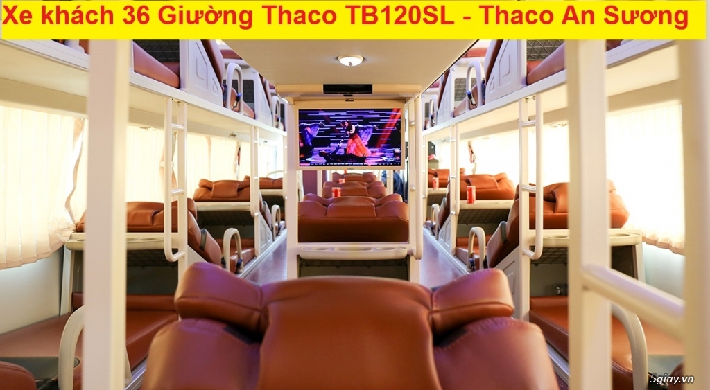 Bán xe 36 giường Thaco TB120SL bầu hơi ABS Thắng Từ giá tốt 2019 - 5