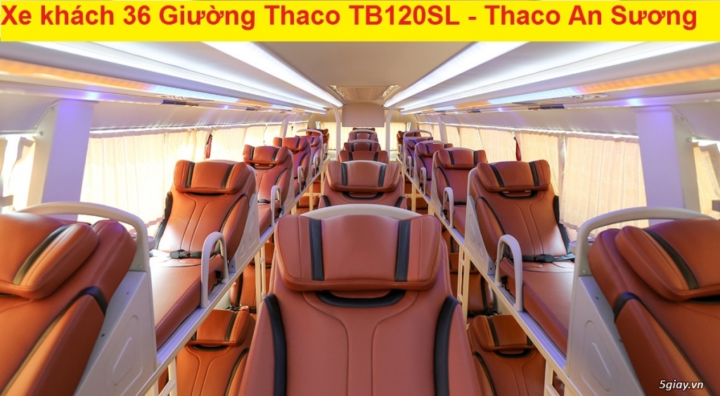 Bán xe 36 giường Thaco TB120SL bầu hơi ABS Thắng Từ giá tốt 2019 - 4