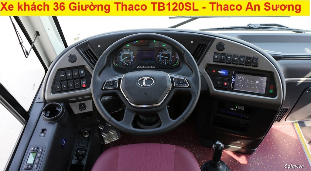Bán xe 36 giường Thaco TB120SL bầu hơi ABS Thắng Từ giá tốt 2019 - 2
