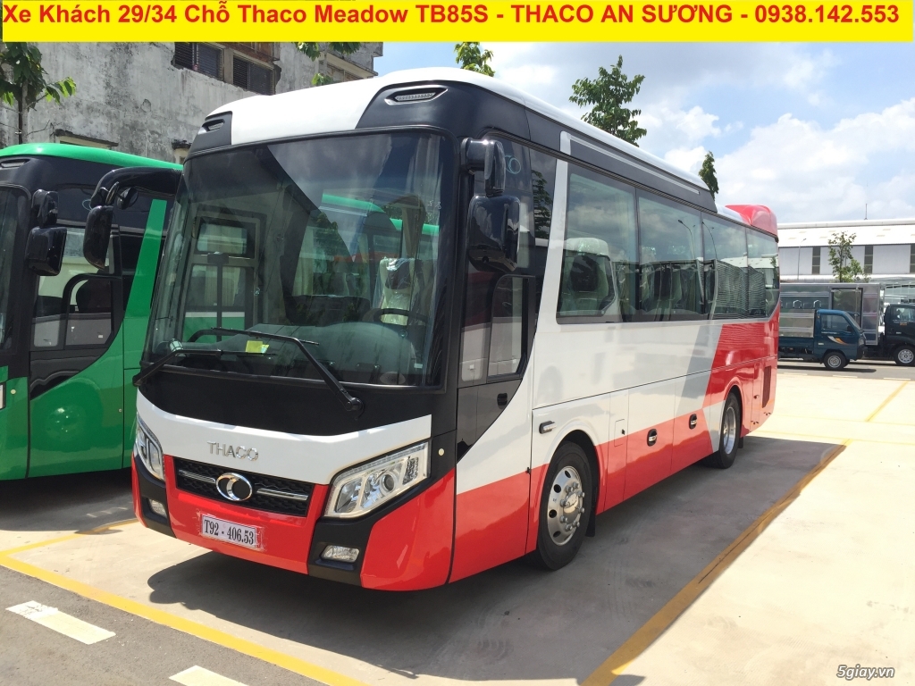 Bán xe Khách 29 chỗ Thaco TB85s, máy weichai 6 bầu hơi đời 2019 - 1