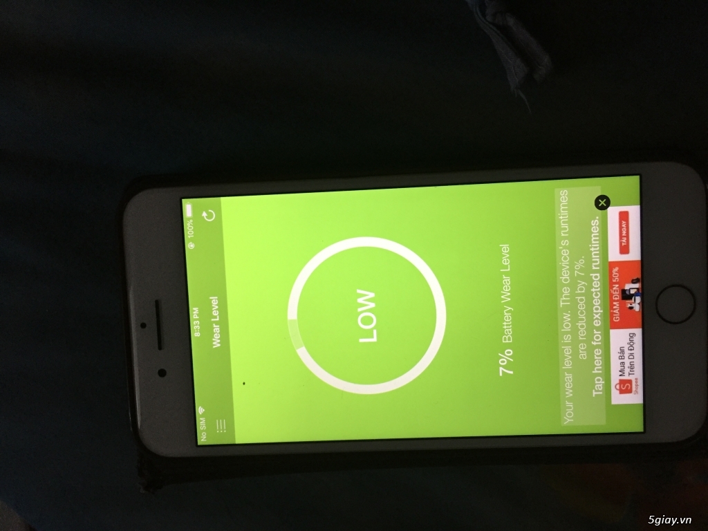 Cần bán iphone 8 plus 64 GB gold lock mỹ - 5