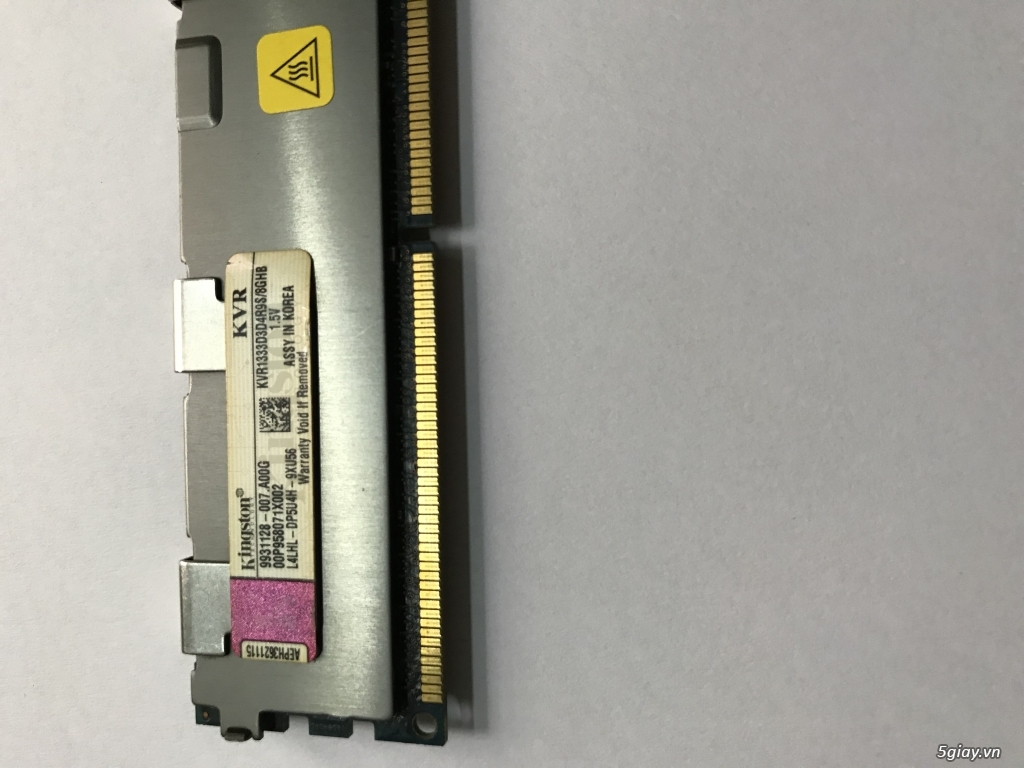 A: Ram pc DDR3 8GB 1333MHZ KINGSTON tản nhiệt HYNIX End: 23h ngày 28-09-2019 - 2