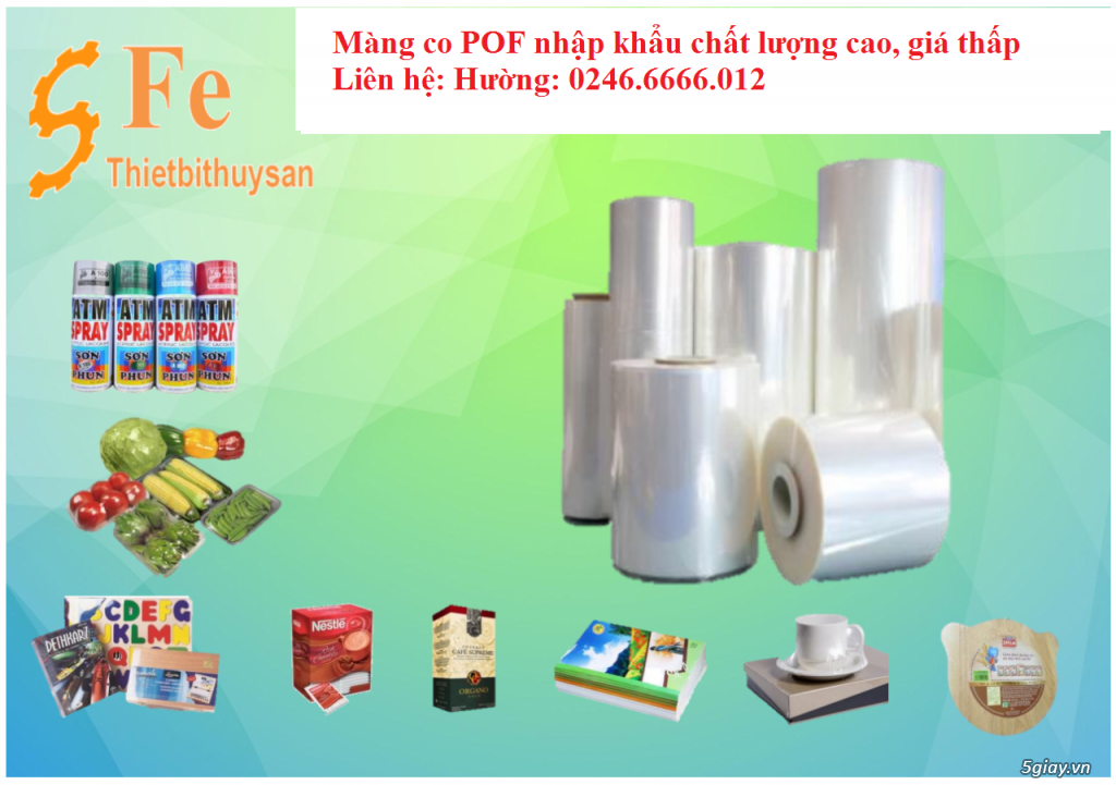 Nơi cung cấp màng co POF hàng nhập khẩu, giá rẻ tại Hà Nội