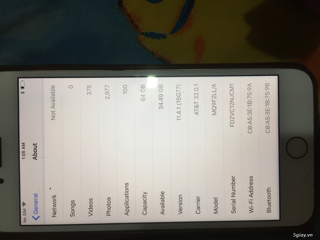 Cần bán iphone 8 plus 64 GB gold lock mỹ - 4