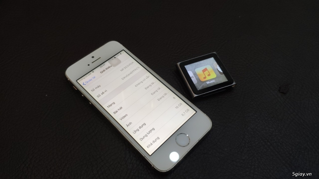 iPhone 5S + iPod Nano Gen 6. End: 23h00 03/10/2019 - 1