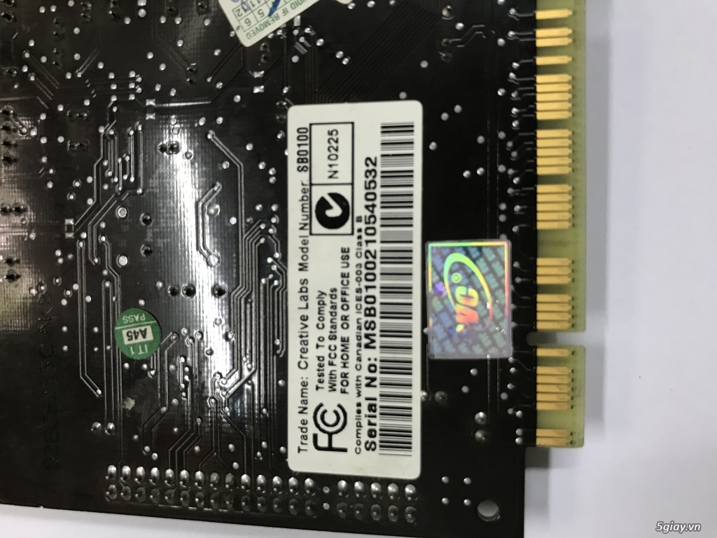 Card âm thanh PC CREATIVE Soud BLASTER 5.1 SB0100 End: 23h ngày 30-09-2019 - 3