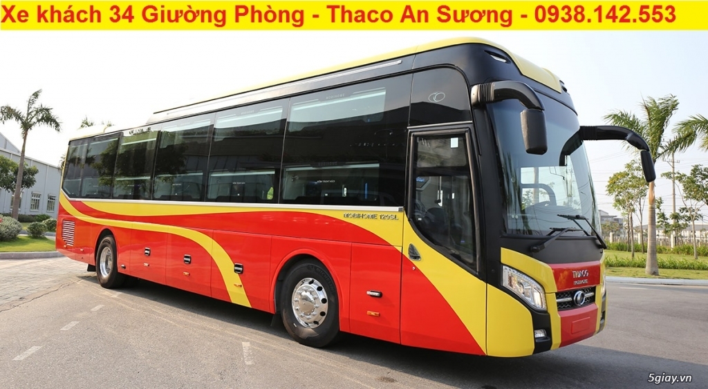 Thaco An Sương bán xe khách 34 giường phòng VIP đời 2019
