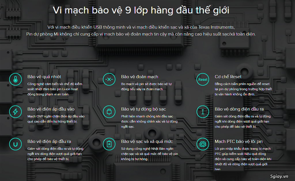 Pin Xiaomi Pro10000mAh giá ưu đãi. - 6
