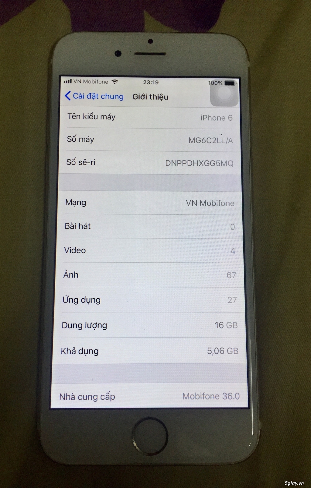 IPHONE 6_16GB QUỐC TẾ MỸ , GIÁ RẺ CHO HỌC SINH. - 2