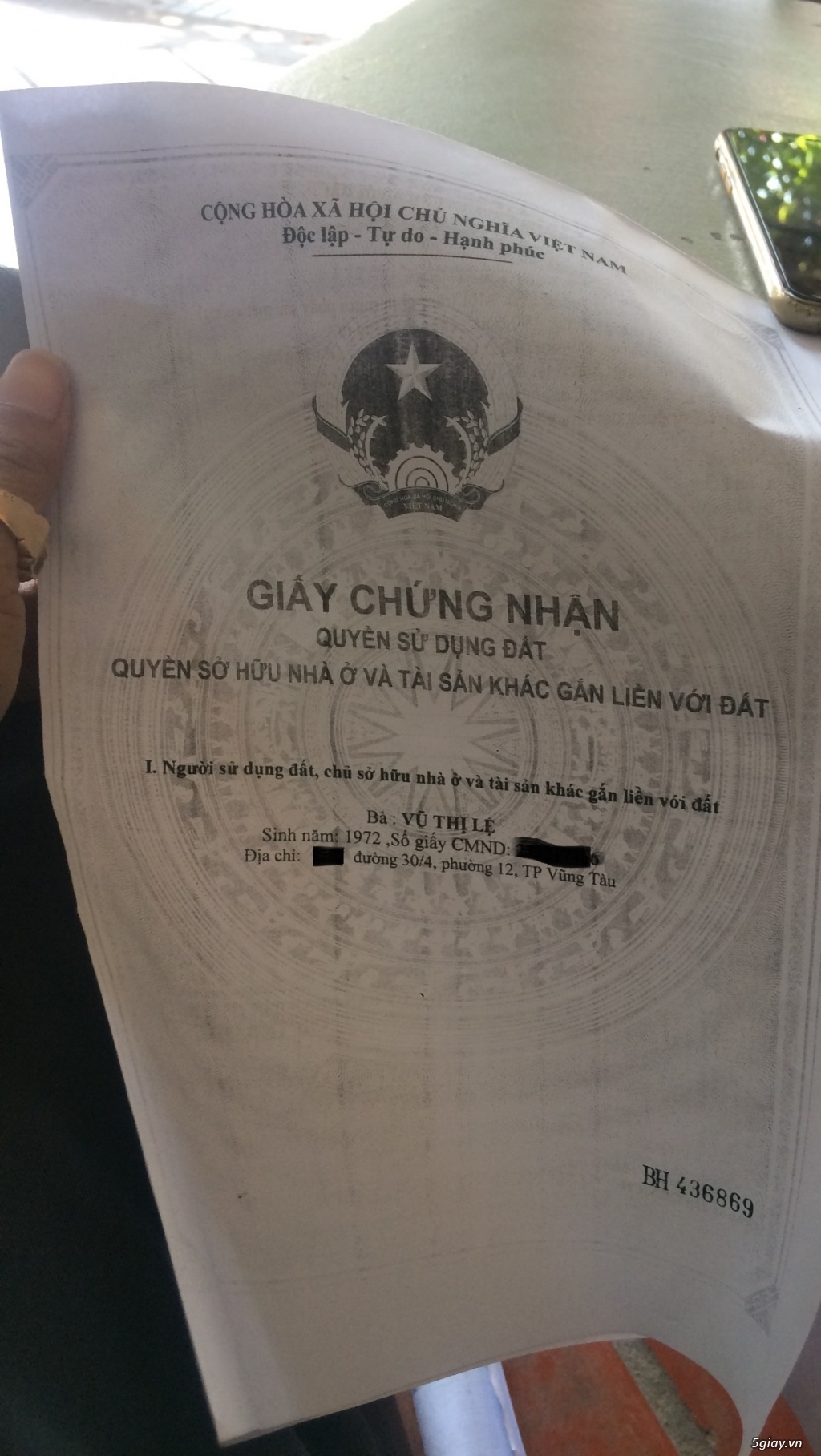 Bán gấp cả nhà lẫn đất, SHR100%,full xâydựng,30/4,p.12.TPVT,0973942607 - 1