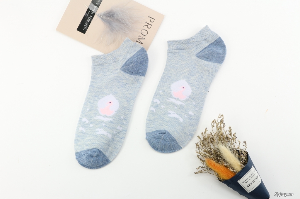 Combo 5 đôi Tất cổ ngắn nữ loang 901 - 1