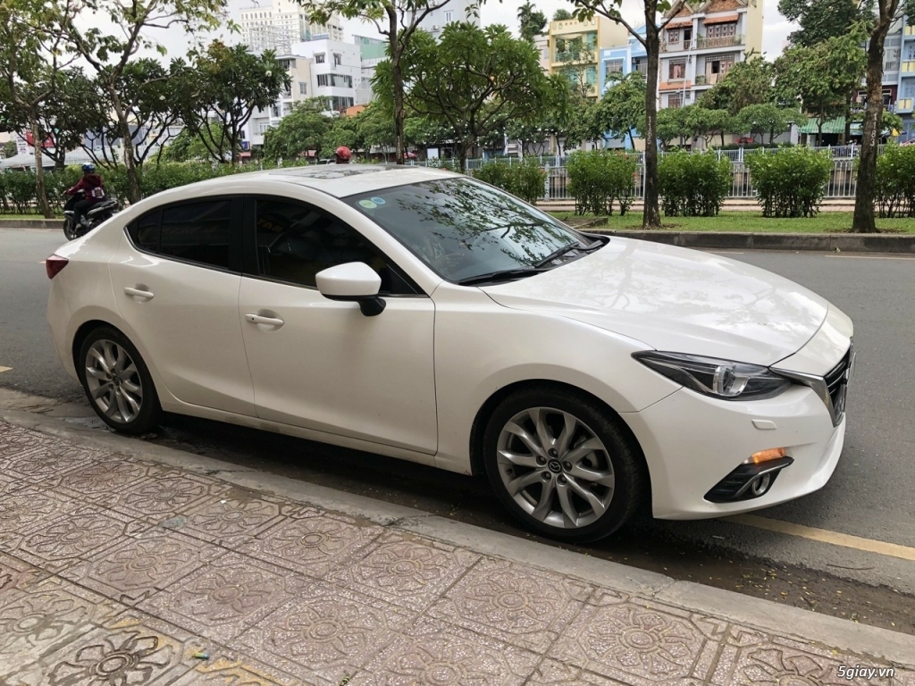 Mazda 3 2015 2.0 AT.màu trắng.chính chủ.95%.full option cao cấp - 4