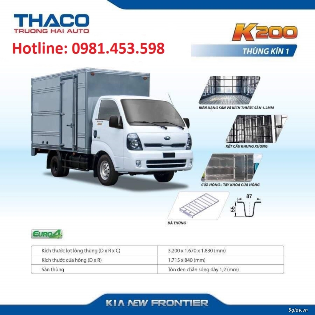 Xe tải kia 250 mới 100% đời 2019 máy HYUNDAI, tải 2.5 tấn. - 5