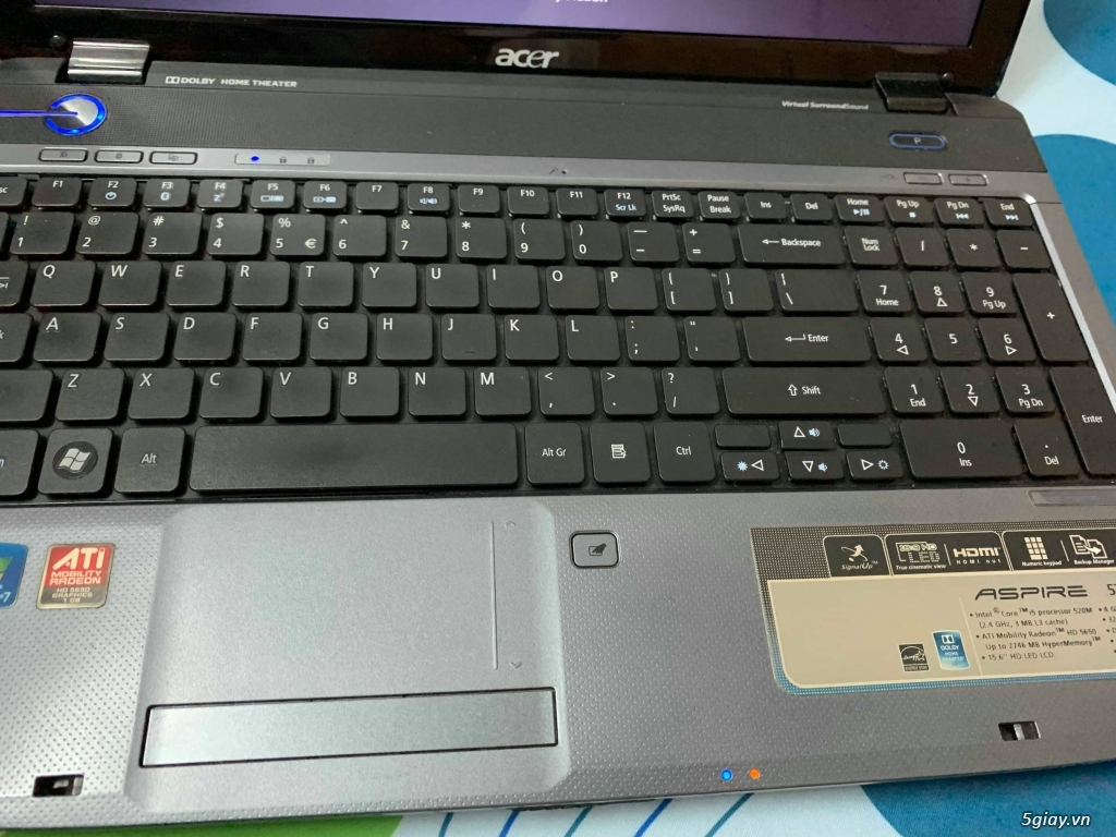 Laptop Acer 5740G-6395 Core i5 • Ram 4G • 15.6 inch •  VGA rời - 3