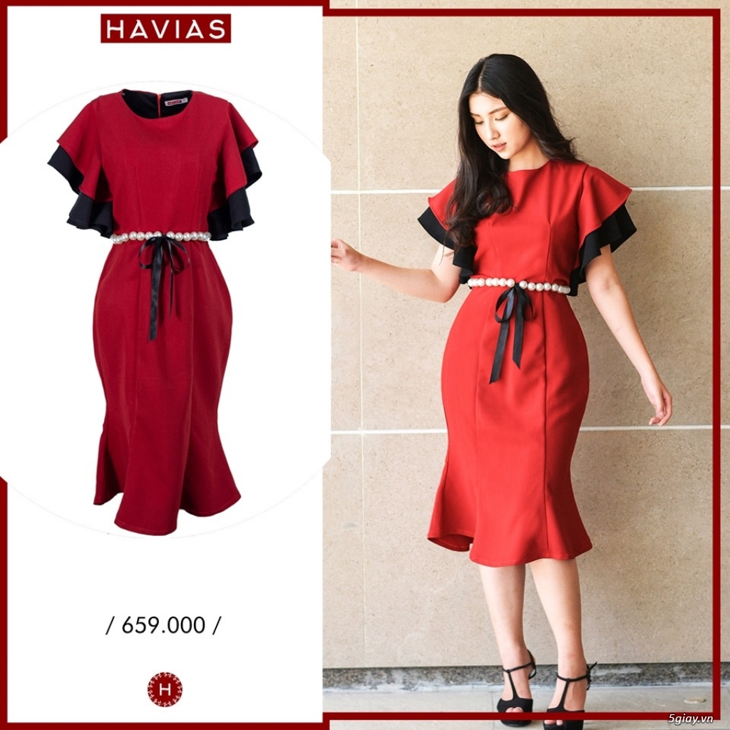 Đầm thiết kế 2 lớp cùng chất liệu vải cao cấp siêu đáng yêu Havias - 6