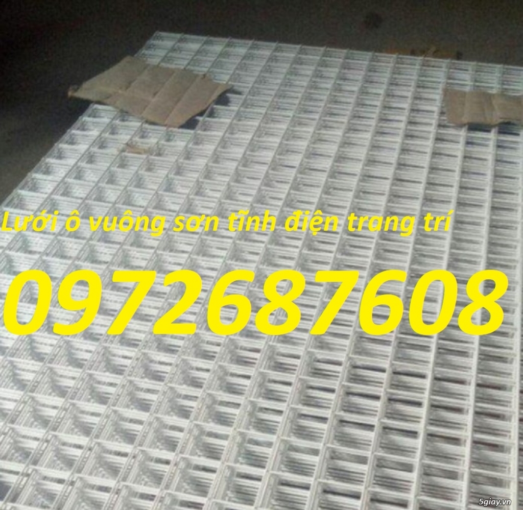 Lưới ô vuông sơn tĩnh điện 0.5m, 1m, 1.2m, 1.5m, 2m, lưới trang trí - 1