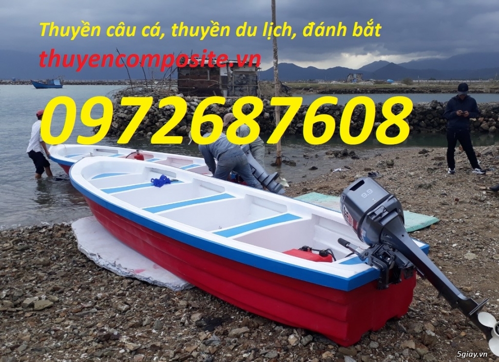 Thuyền composite, cano composite, thuyền câu cá, thuyền du lịch - 3