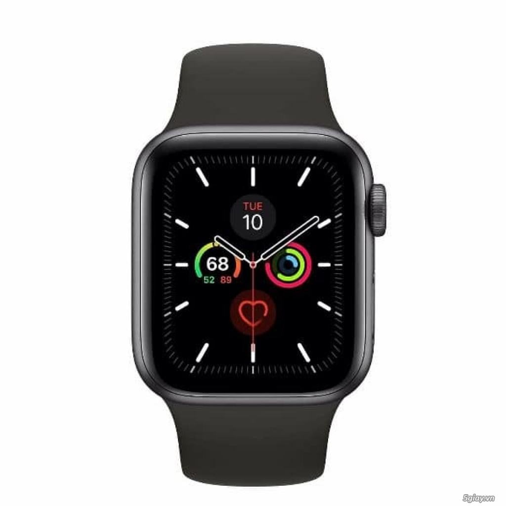Apple Watch Series 5 Aluminum 44/40m GPS (bạc / vàng / đen) dây cao su - 4