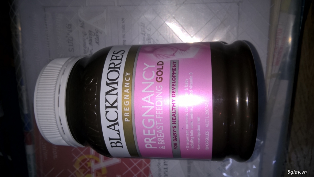 Bán thuốc bổ Blackmores Pregnancy & Breast Feeding Gold 180 viên 400K - 1