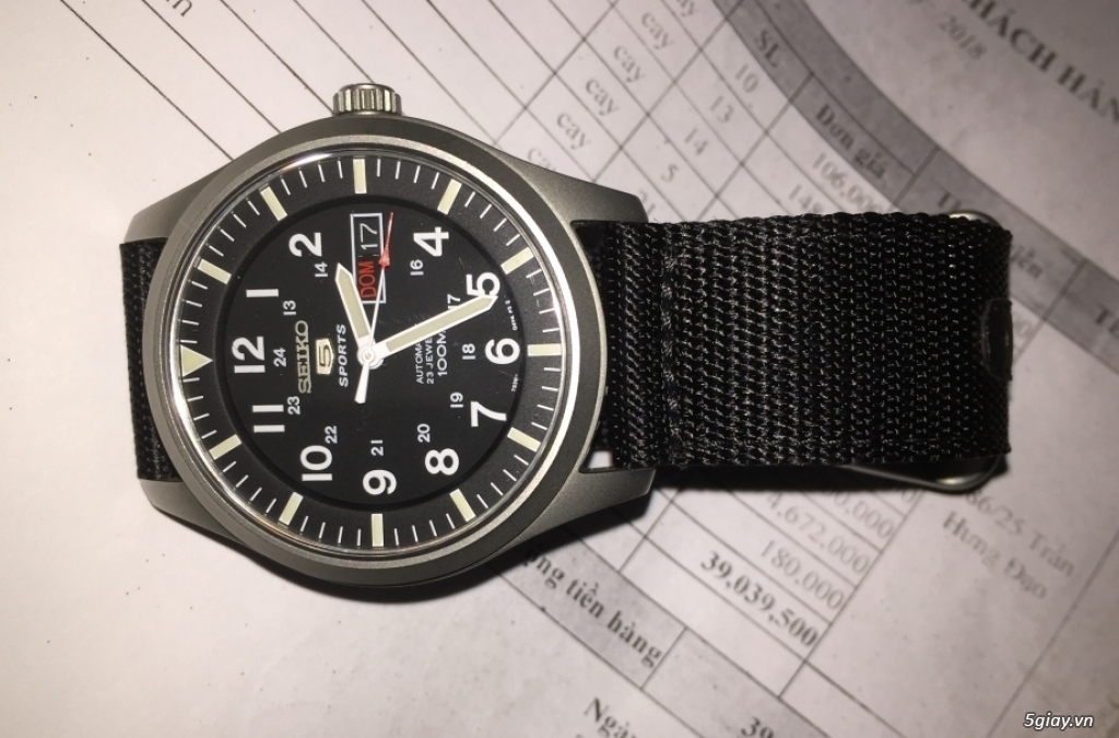 Đồng hồ Seiko 5 quân đội mới 99%