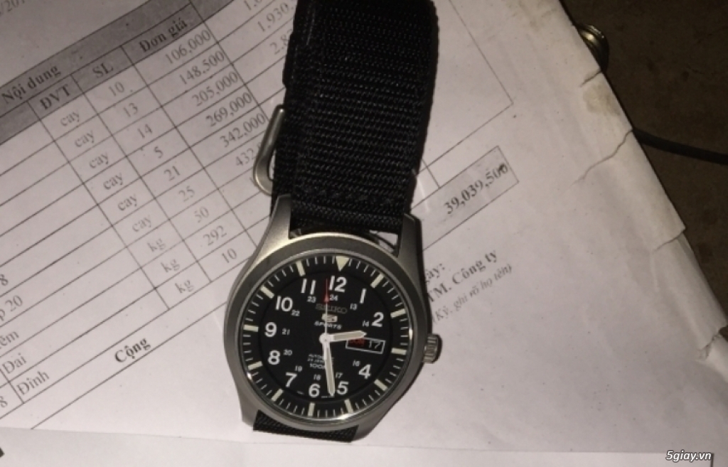 Đồng hồ Seiko 5 quân đội mới 99% - 3