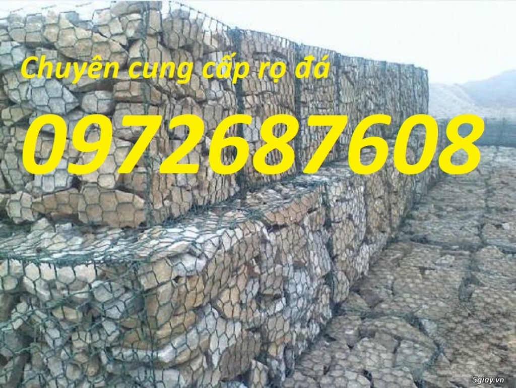 Rọ đá mạ kẽm, rọ đá bọc nhựa, thảm đá, rồng đá chống sạt lở giá rẻ - 2