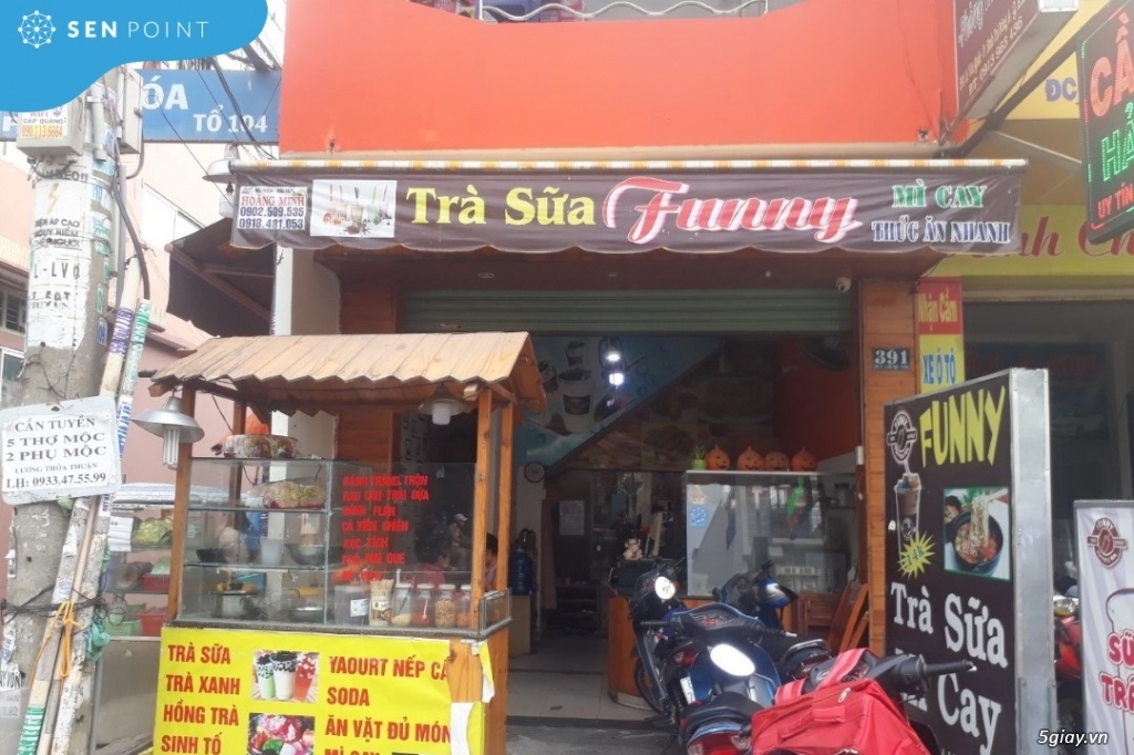Sang quán trà sữa Funnny Nhà 2 MT SẦM UẤT Số 391 Lê Văn Quới, BìnhTân