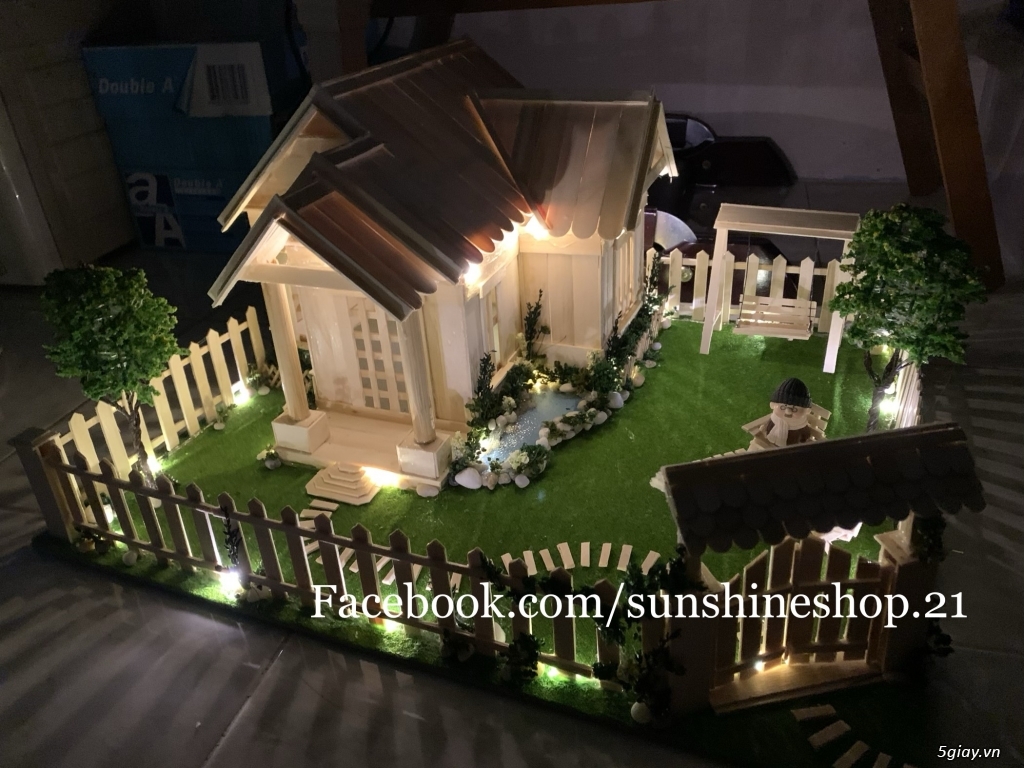 SunShineShop - Nhận đặt làm mô hình nhà que theo yêu cầu - 4