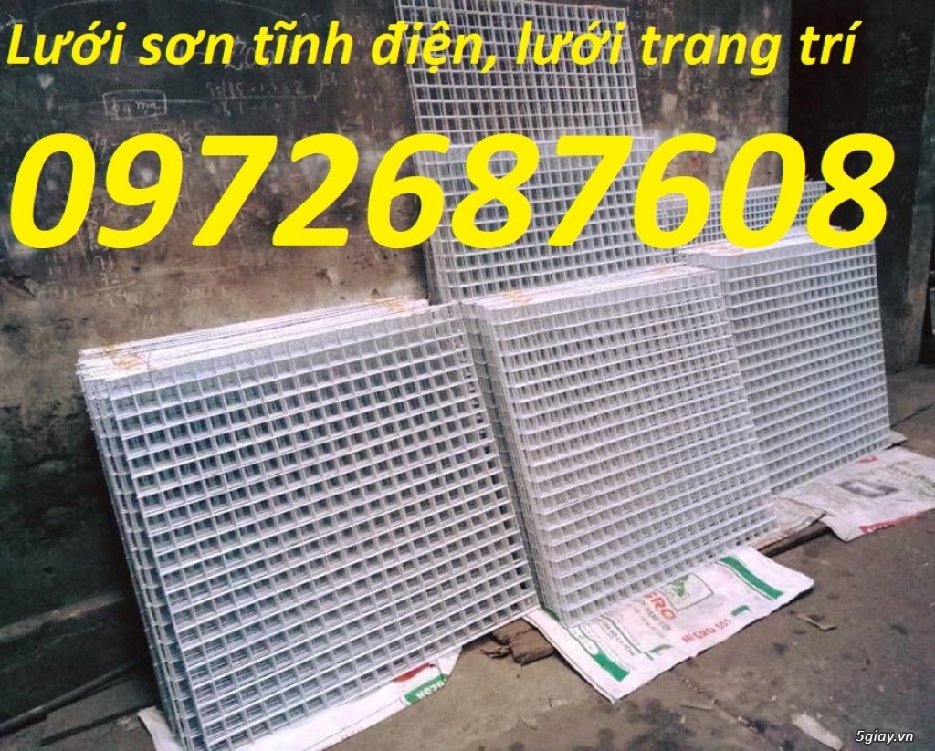 Lưới ô vuông sơn tĩnh điện, lưới hàn sơn tĩnh điện, lưới trang trí - 1
