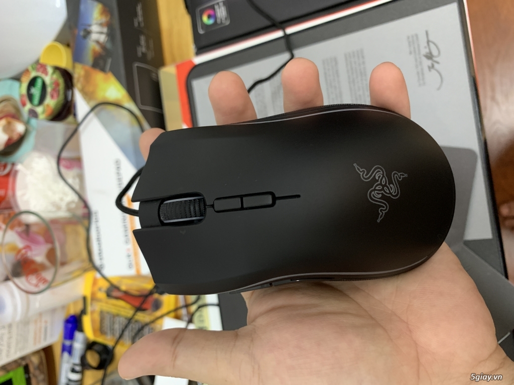 Chuột Razer Mamba Elite, Mouse pad Razer Firefly, Steelseries QCK+ PUB - 3