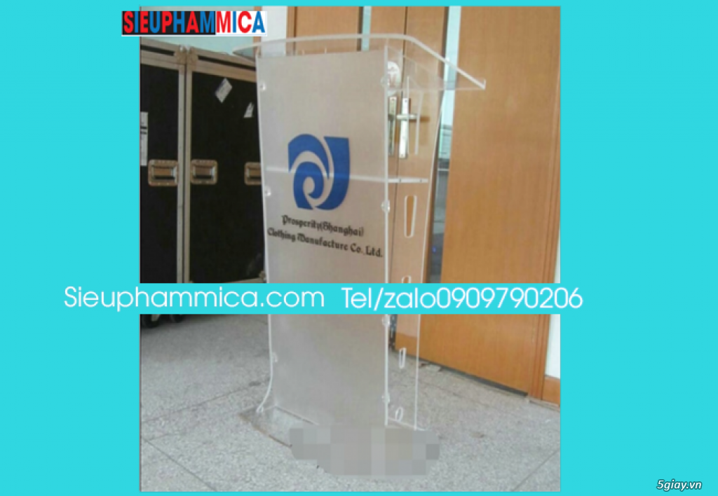 Gia công bục phát biểu, bục MC mau đẹp - 2