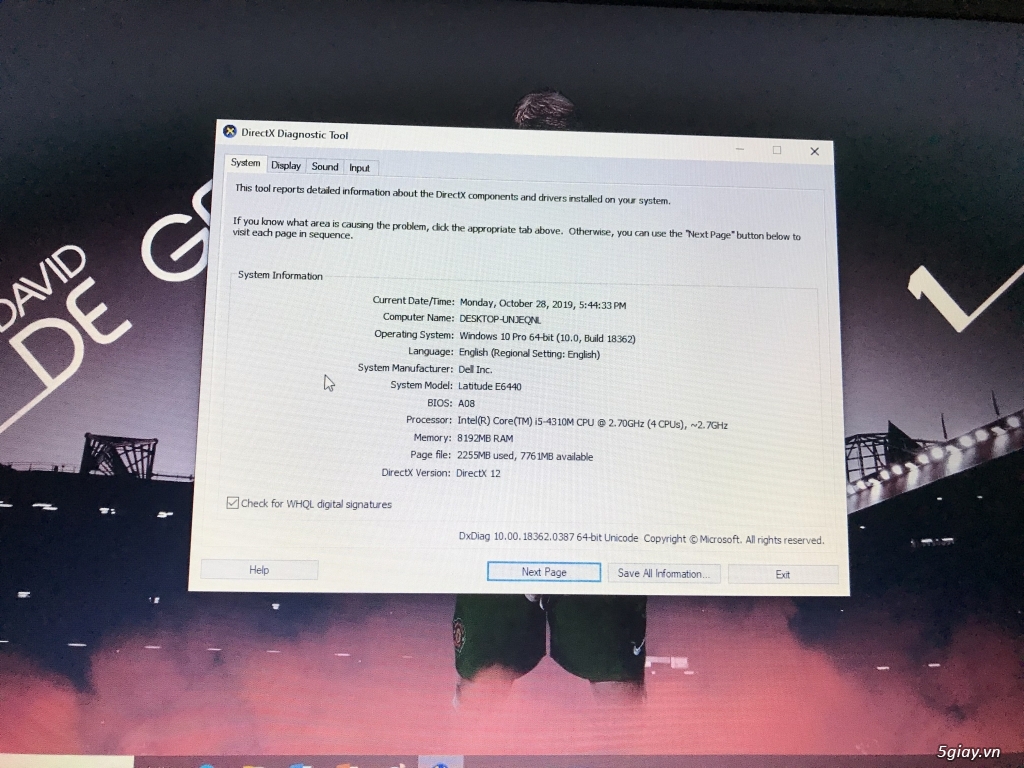 Bán lap dell e6440 i5 ram8gb - 2