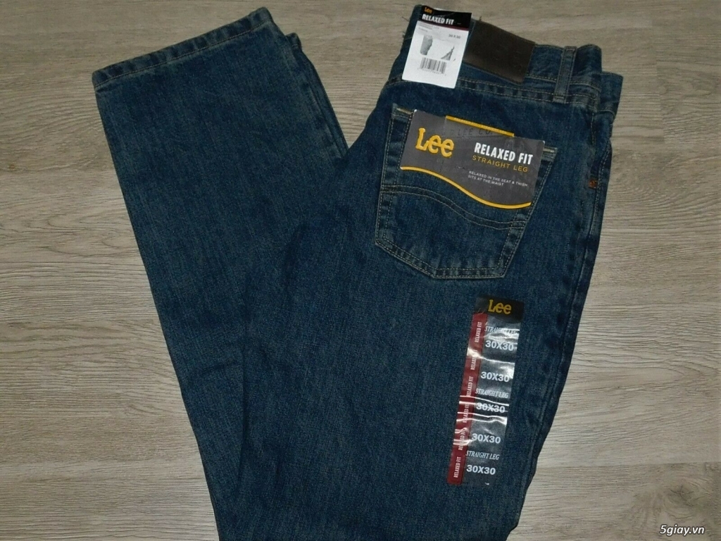 Cần bán quần Jeans Lee chính hãng 31x30 new with tag màu xanh đen - 4