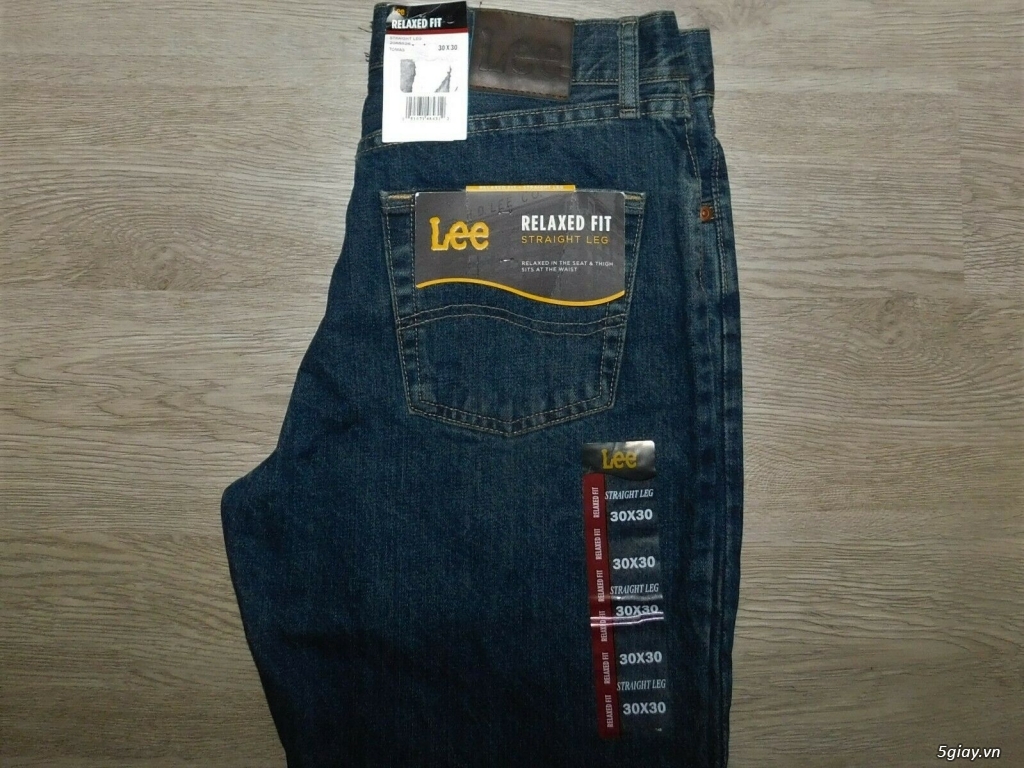 Cần bán quần Jeans Lee chính hãng 31x30 new with tag màu xanh đen - 2