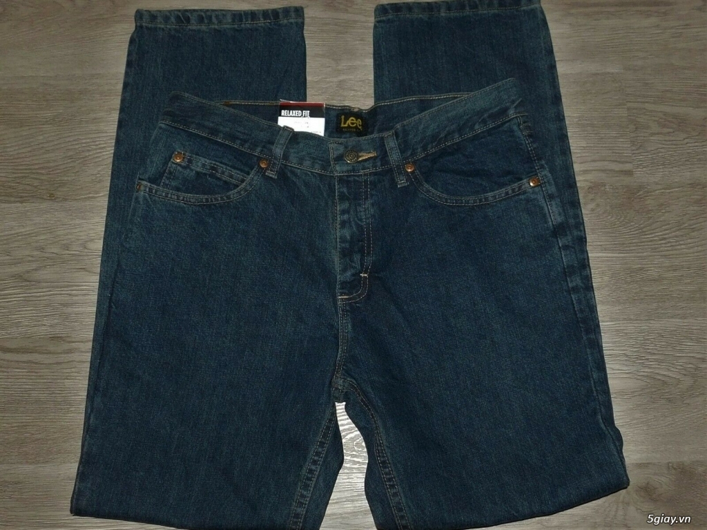 Cần bán quần Jeans Lee chính hãng 31x30 new with tag màu xanh đen - 5