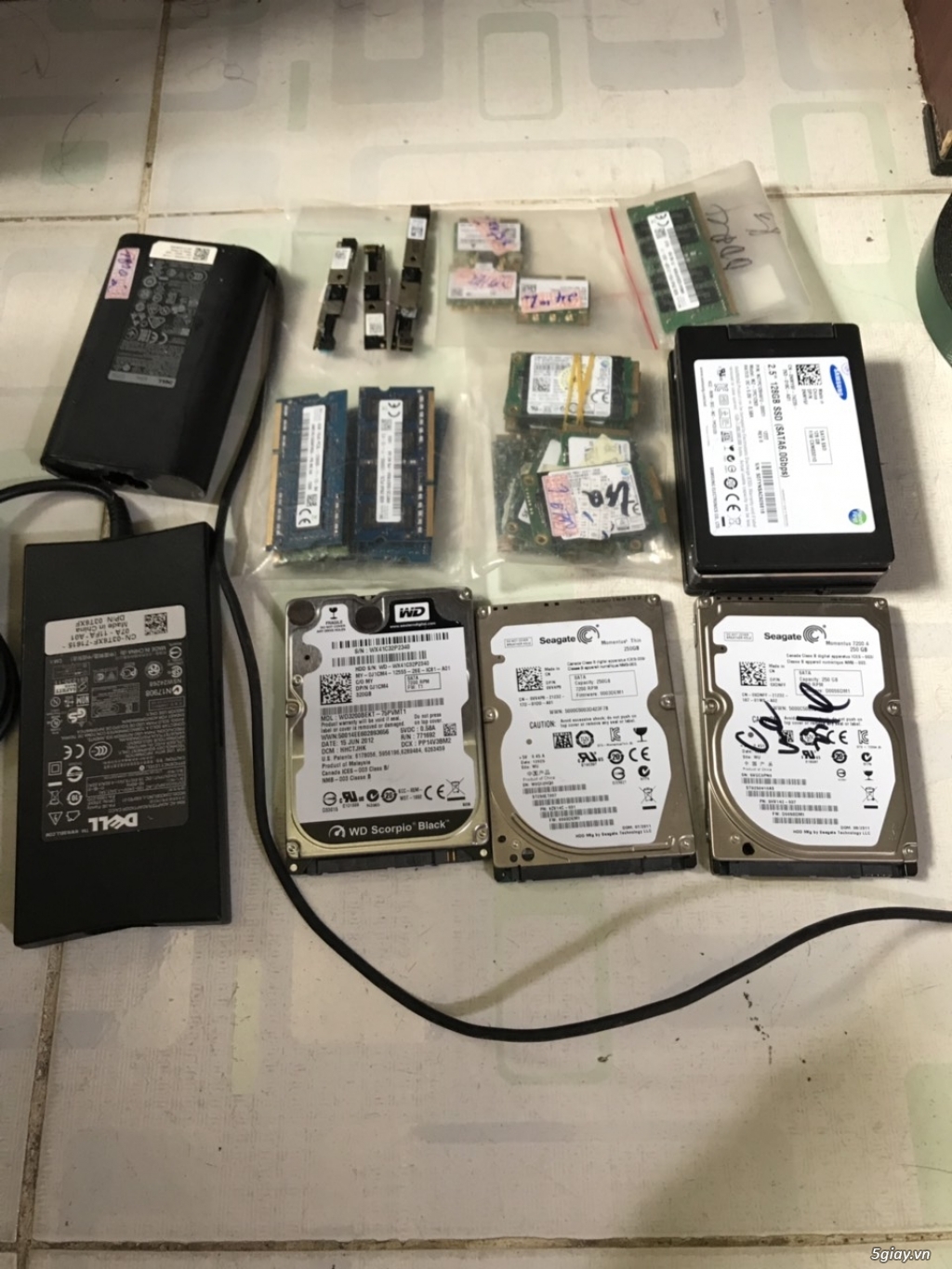 Bán RAM laptop, màn hình, hdd, ssd, wifi, sạc zin Dell & HP - 3