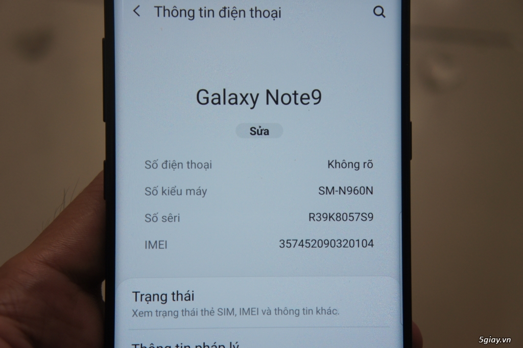 Samsung Galaxy Note 9 128GB Đen 1sim mới 98% zin - 4
