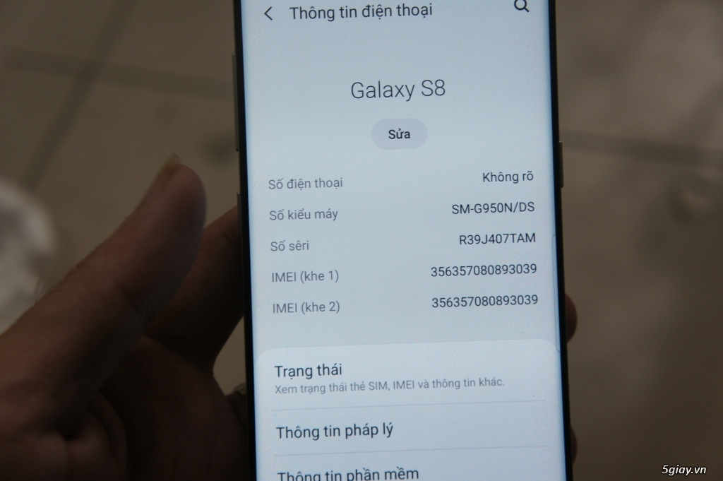 Samsung Galaxy S8 64GB Bạc 2sim mới 97% zin all zin áp suất - 2