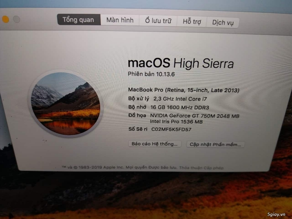 Cần ra đi: MacBook Pro (Rentina, 15-inch, Late 2013) new 97%
