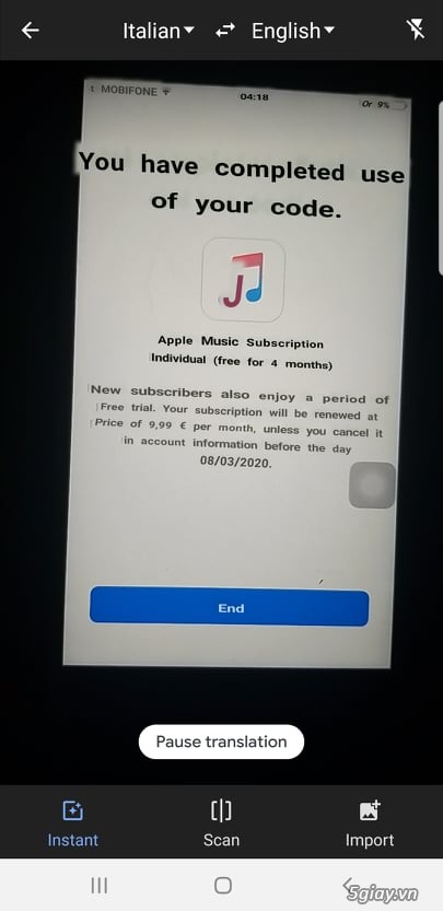 Gift code 04 tháng cho apple music - 1