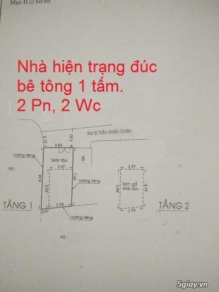Cần tiền bán nhà hẻm Trần Khắc Chân, Phường Tân Định, Quận 1. - 2