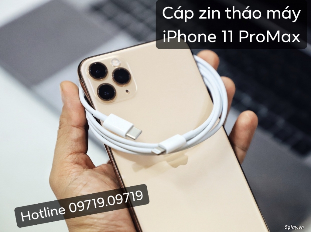 [HOT] - 1 Cọng cáp zin tháo máy iPhone 11 ProMax .. End 22h59 - 12/11/2019 - 2