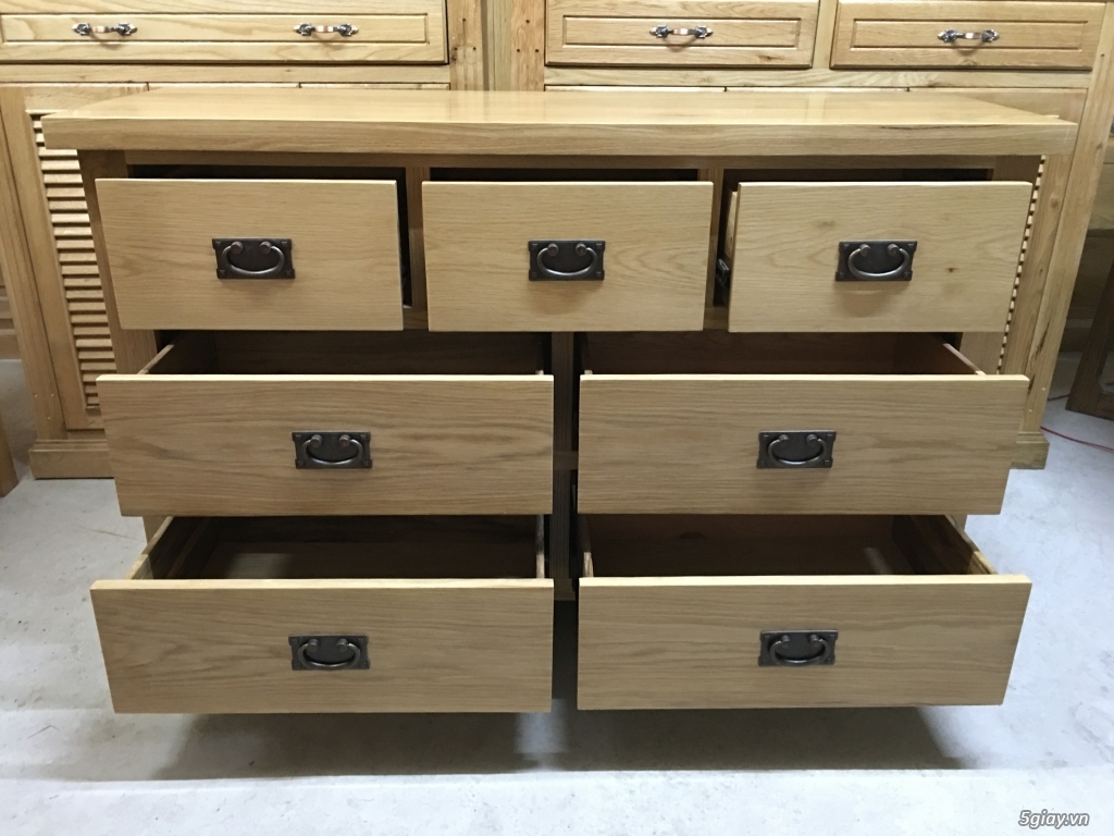 TỦ 5 HỘC GỖ SỒI TỰ NHIÊN