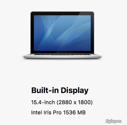 |Bán|HCM - Macbook Pro Mid 2015 - Core i7 2.2/ 16gb ram / 500gb ssd.
