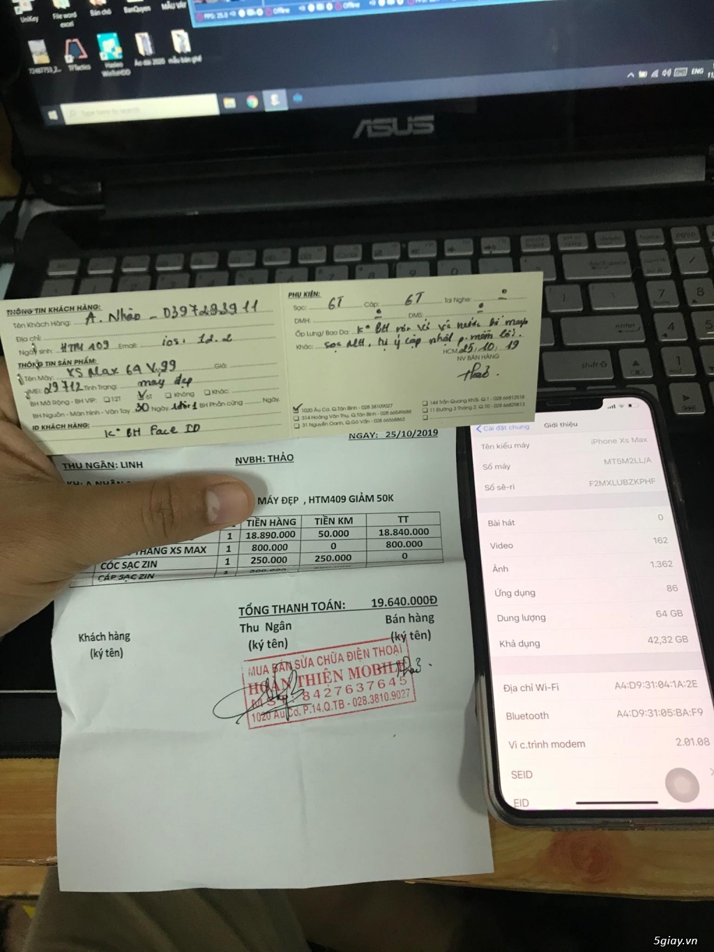 Iphone XS Max 64Gb Quốc Tế mới mua 2 tuần, bảo hành VIP 6 tháng - 2