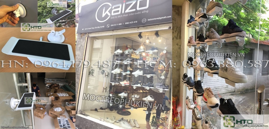 Giá kệ trưng bày giày dép cho shop thời trang năm 2019 - 17