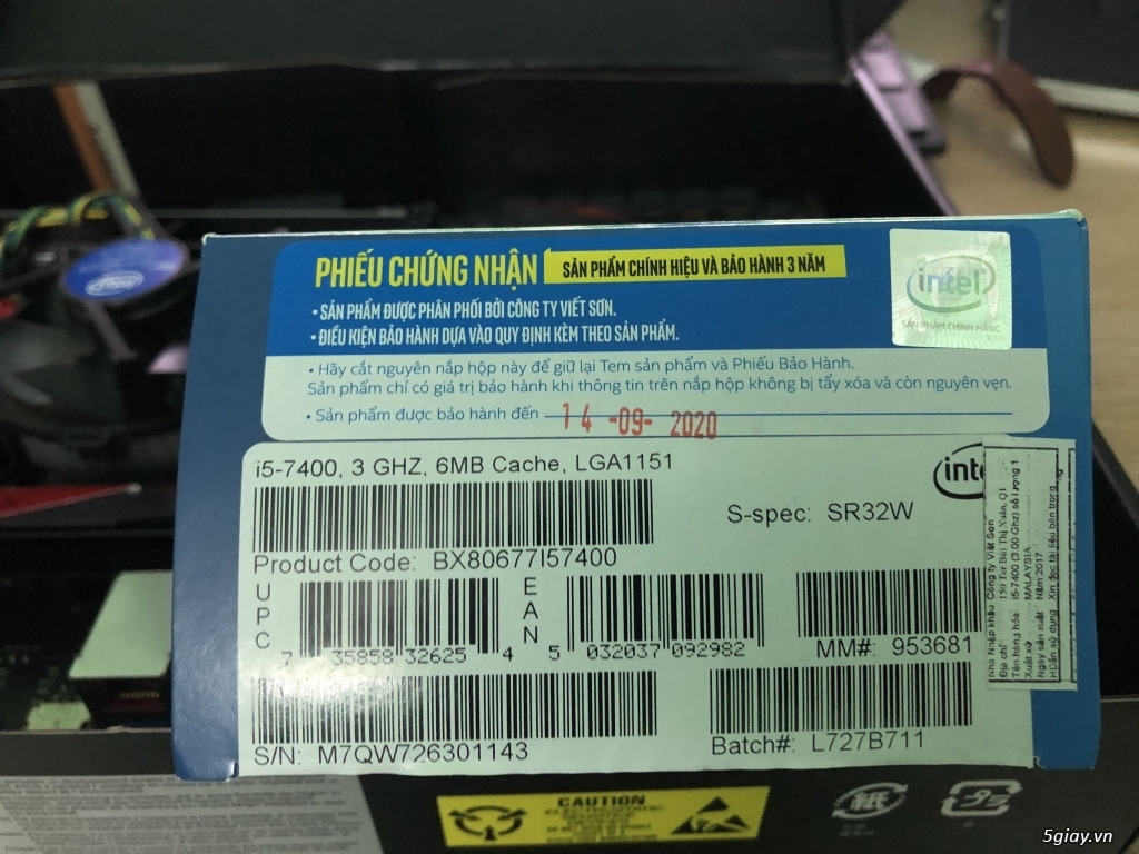 Gaming PC i5 7400 Ram 4G SSD SS PCIE 256G RX 560 4G