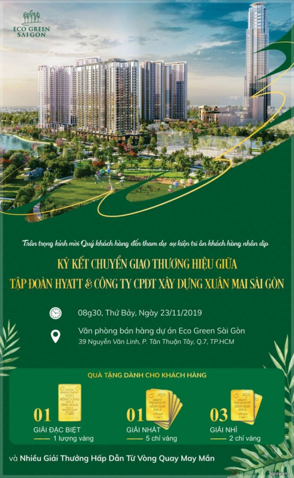 Eco Green Sài Gòn quận 7 - Booking tòa HR3 đẹp nhất dự án